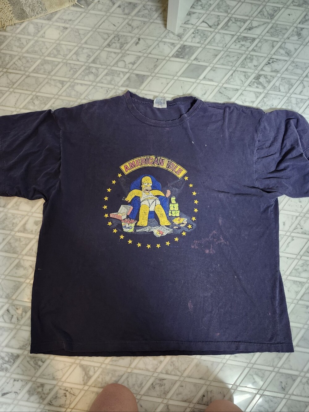Vintage Distressed Homer Simpson Tshirt